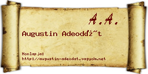 Augustin Adeodát névjegykártya